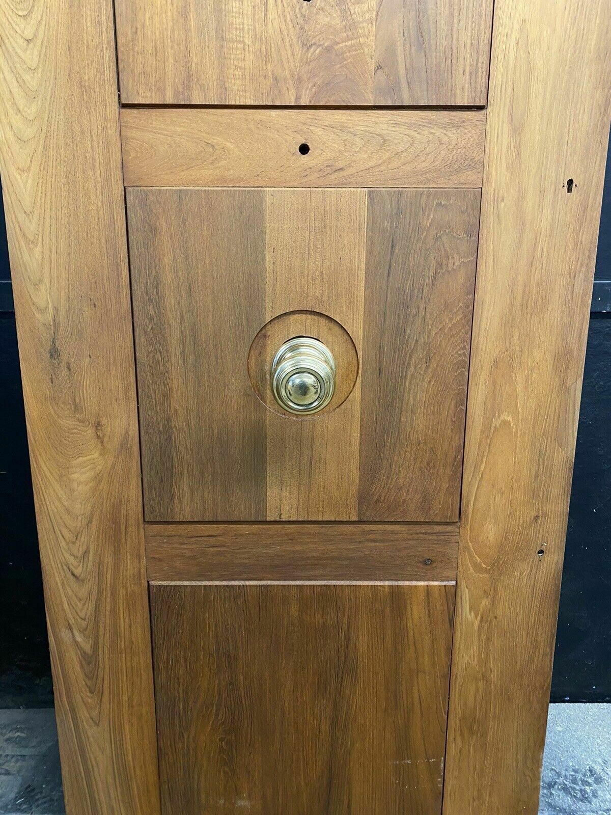 Large Solid Walnut Front Door Reclaimed Bespoke Hardwood Period Antique photo Home Fixtures