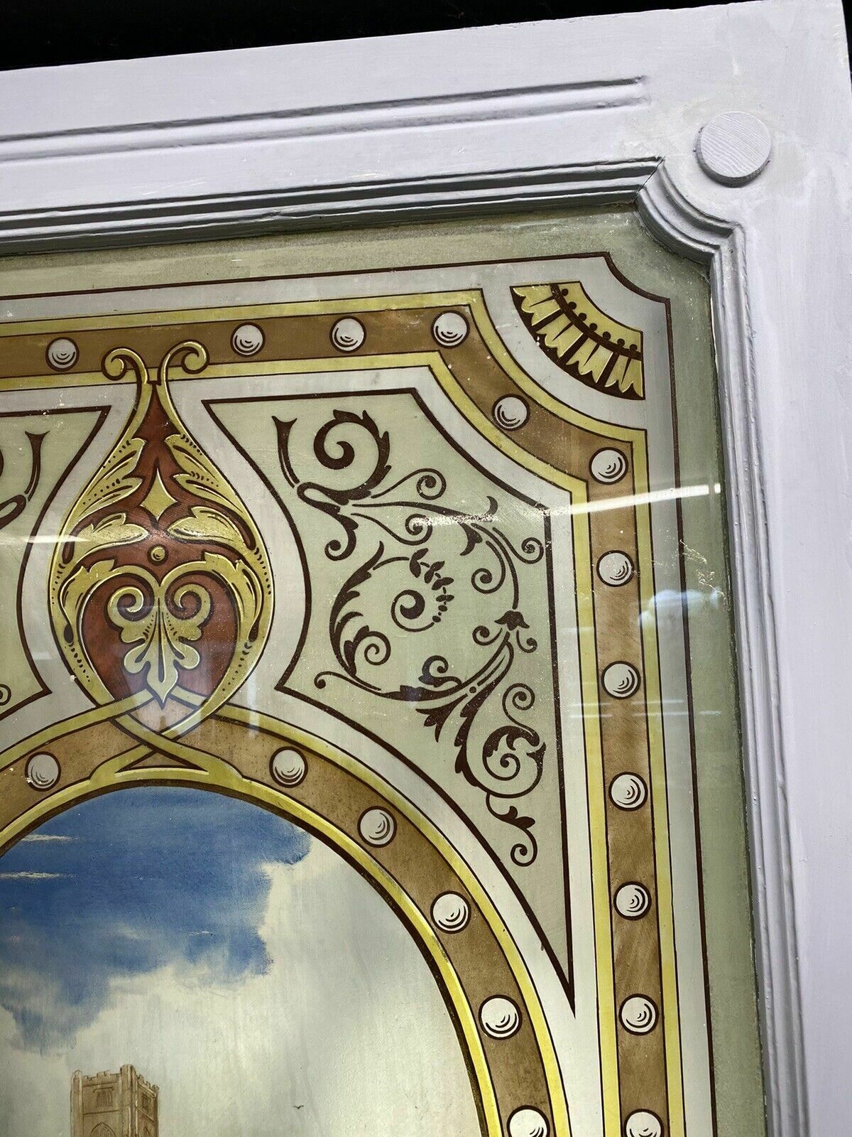 photo furniture Victorian Stained Glass Door Reclaimed Period Old Antique Vestibule Internal