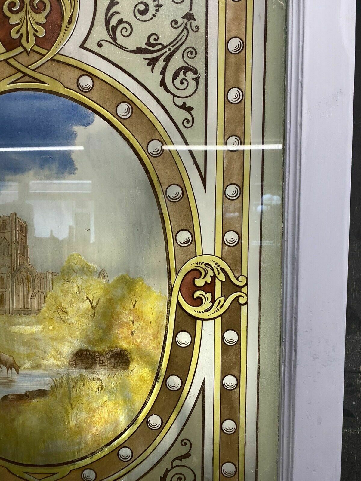 photo for sale Victorian Stained Glass Door Reclaimed Period Old Antique Vestibule Internal