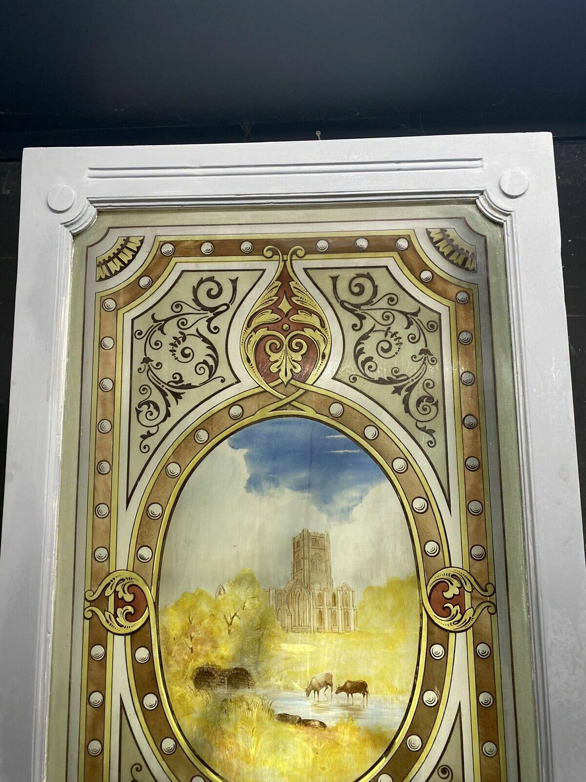 photo buy Victorian Stained Glass Door Reclaimed Period Old Antique Vestibule Internal