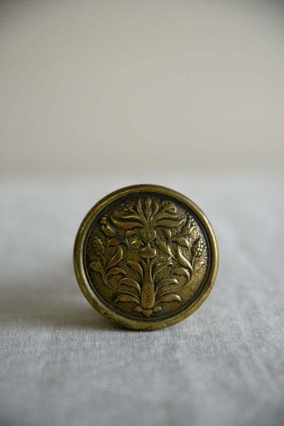 Antique Brass Door Handle, 1800s photo buy