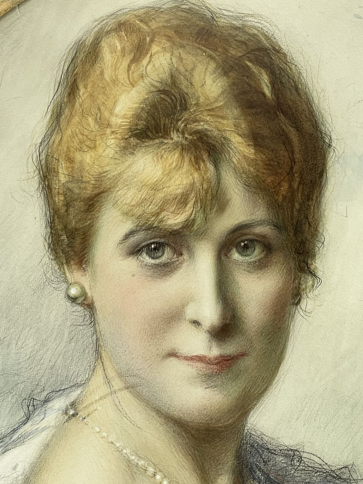Watercolour Of A Lady By Fernand Toussaint (Belgian, 1873 1956) photo 4000.0
