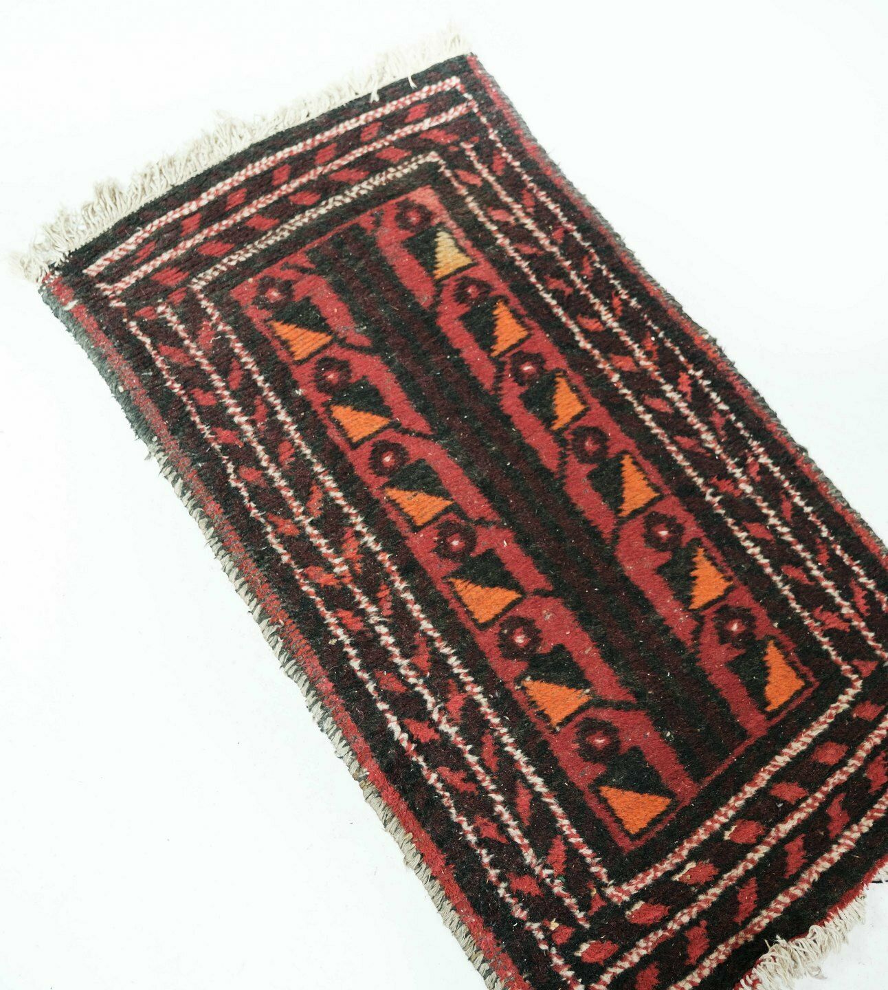 Genuine Carpet In Red Colours, From 1960s photo Textiles