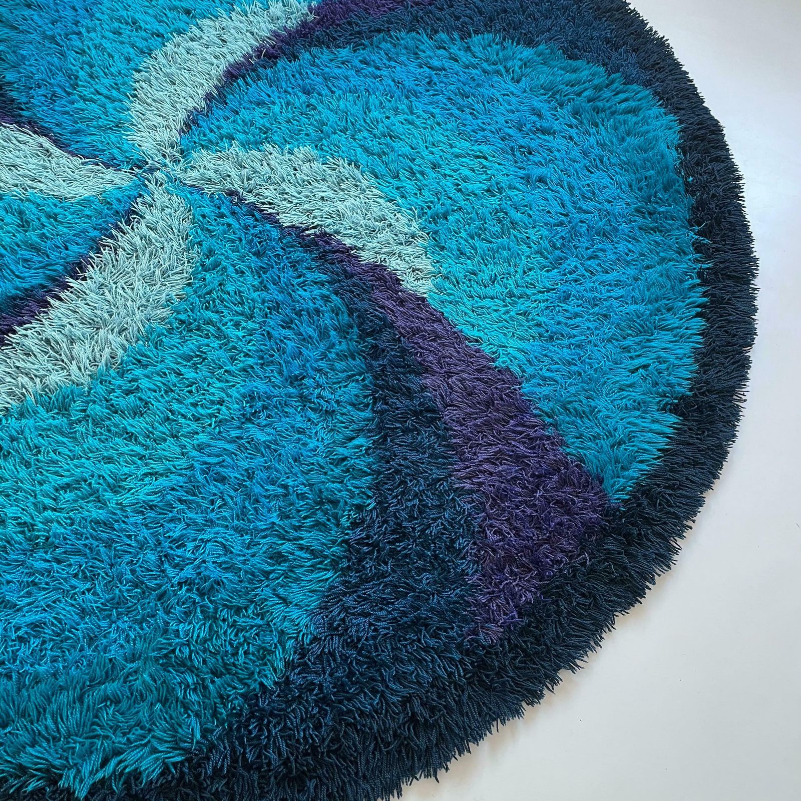 Extra Large Original Scandinavian High Pile Rya Rug By Ege Taepper, 1970s photo buy