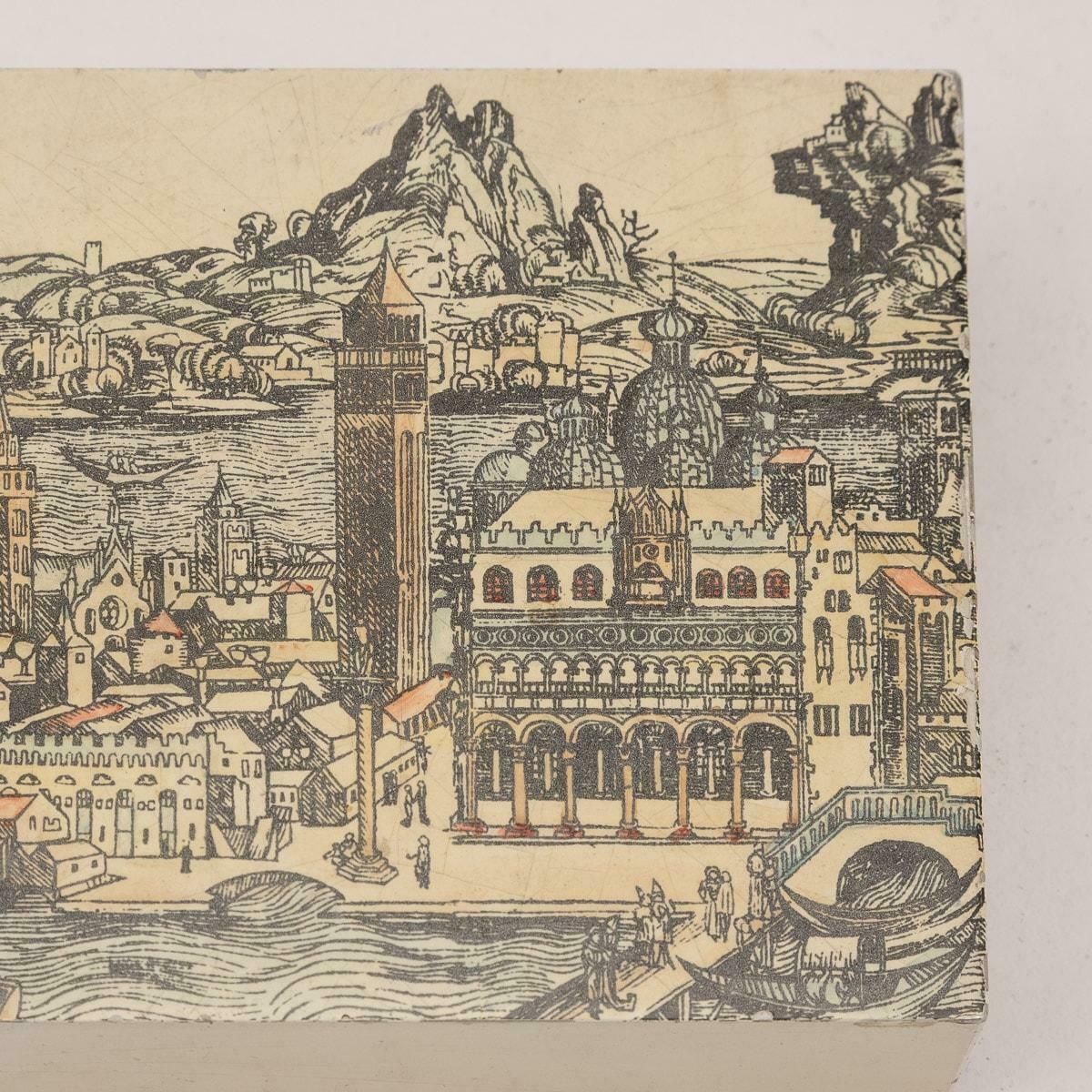 Beautiful Matchbox / Trinket Box By Piero Fornasetti, Italy, C.1960/70's photo 995.0