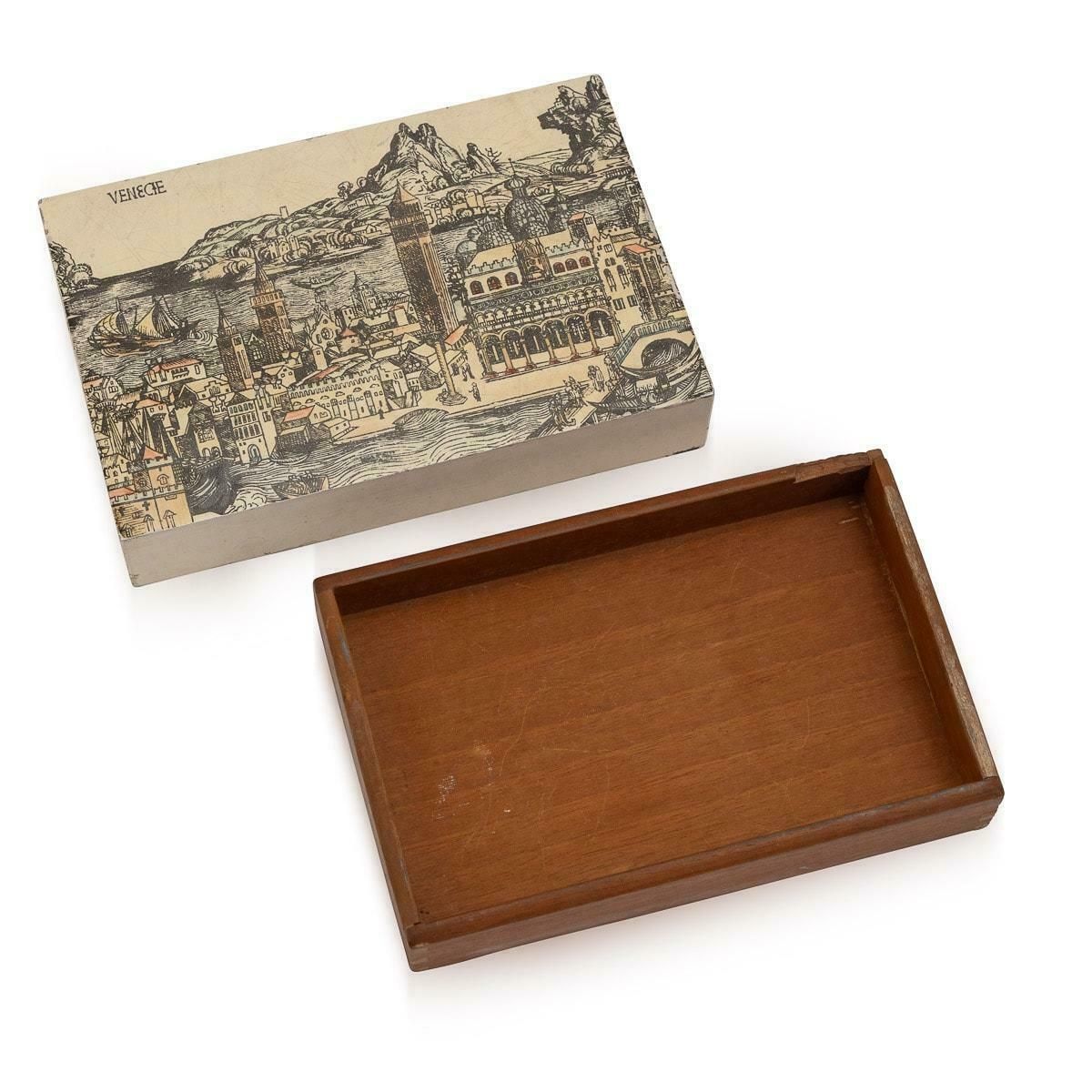 photo for sale Beautiful Matchbox / Trinket Box By Piero Fornasetti, Italy, C.1960/70's