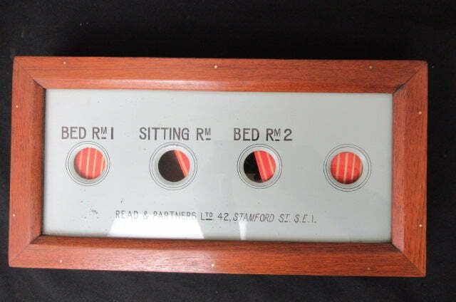 Antique Victorian 4 Room Butler's / Servant's Indicator Signal Box & Bell   Read & Partners, Stamford photo furniture