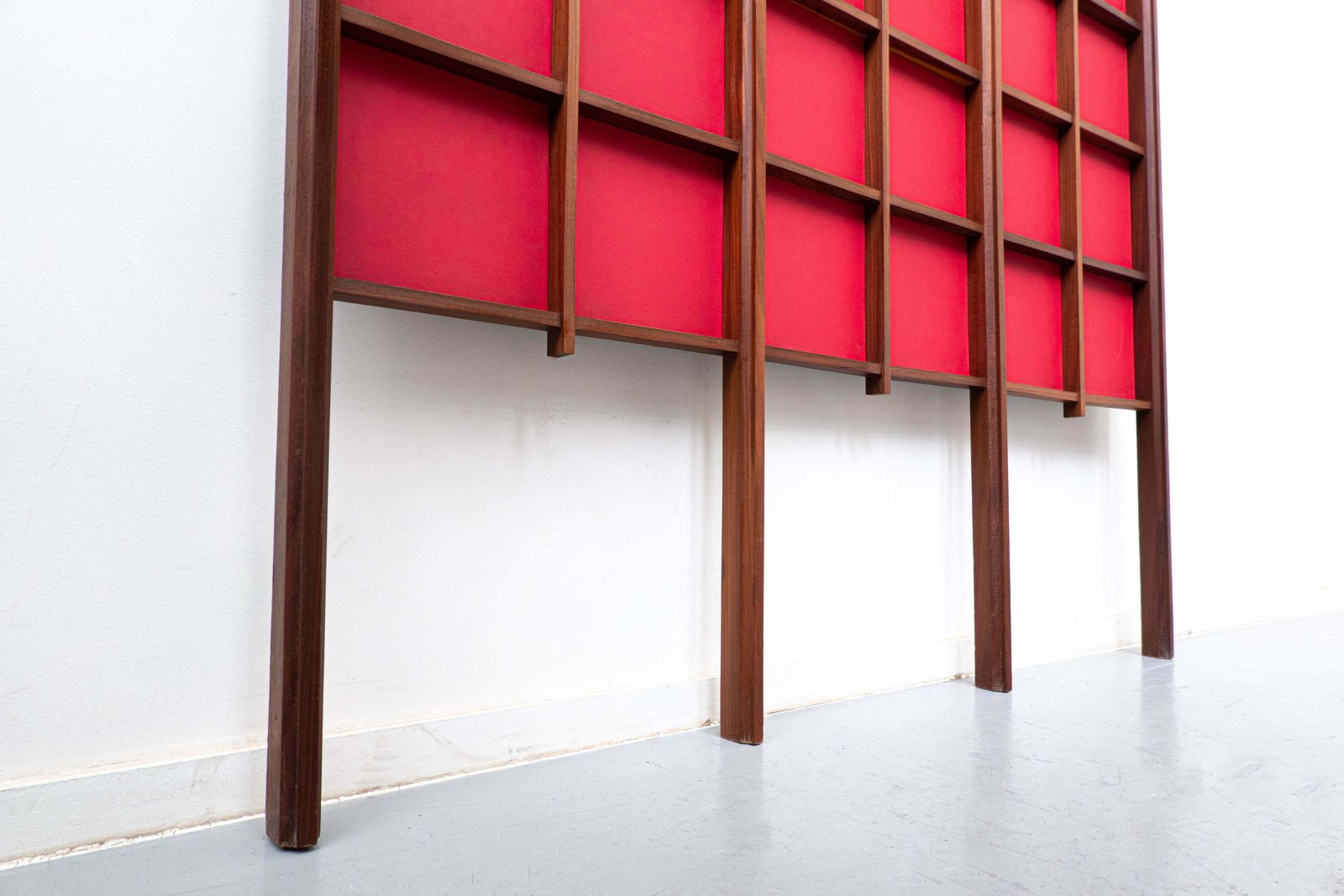 Mid Century Modern Italian Red Wooden Coat Rack, 1960s photo 1446.0