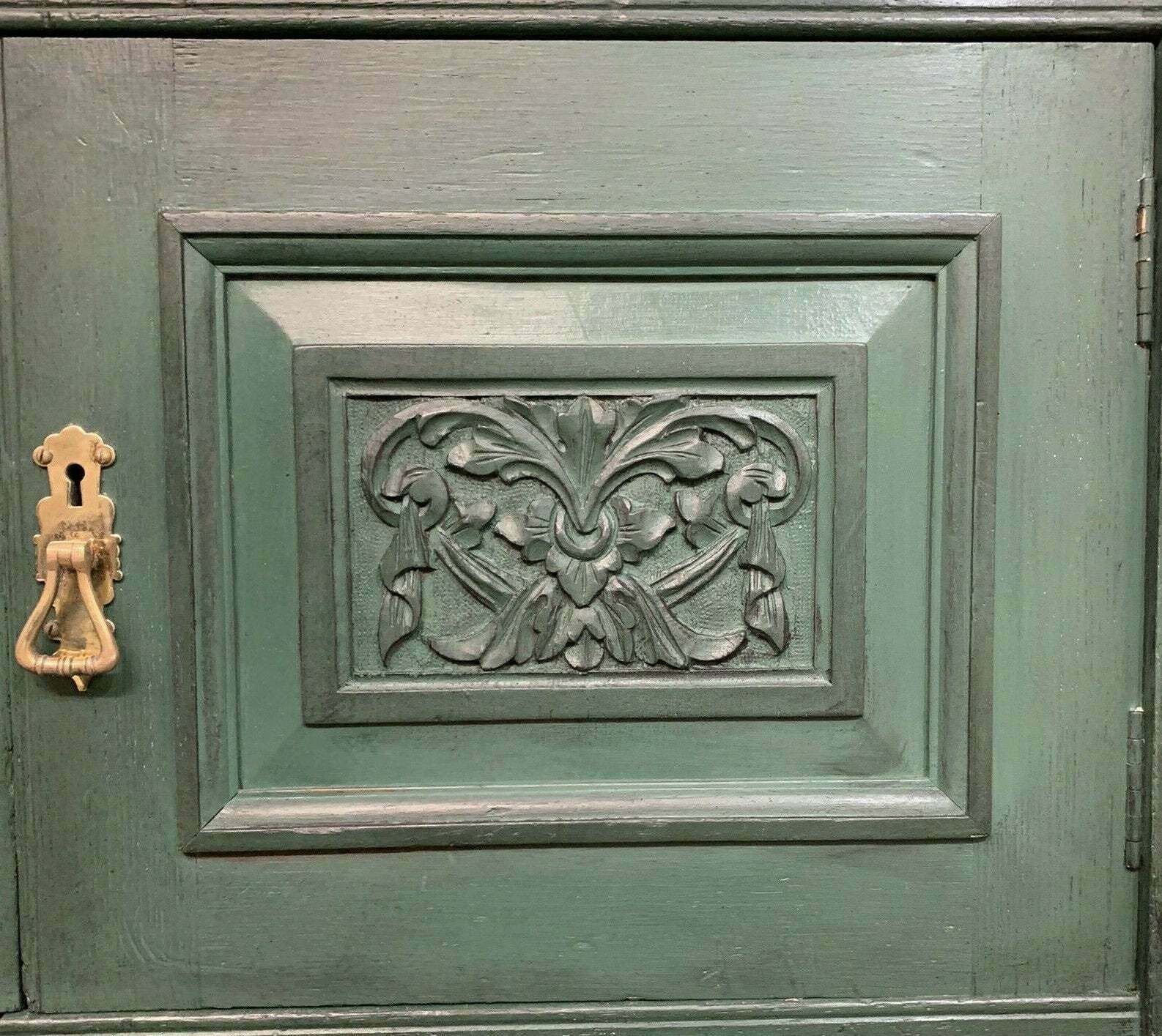 Painted Edwardian Sideboard Solid Oak Carvings Commissions Welcome photo buy