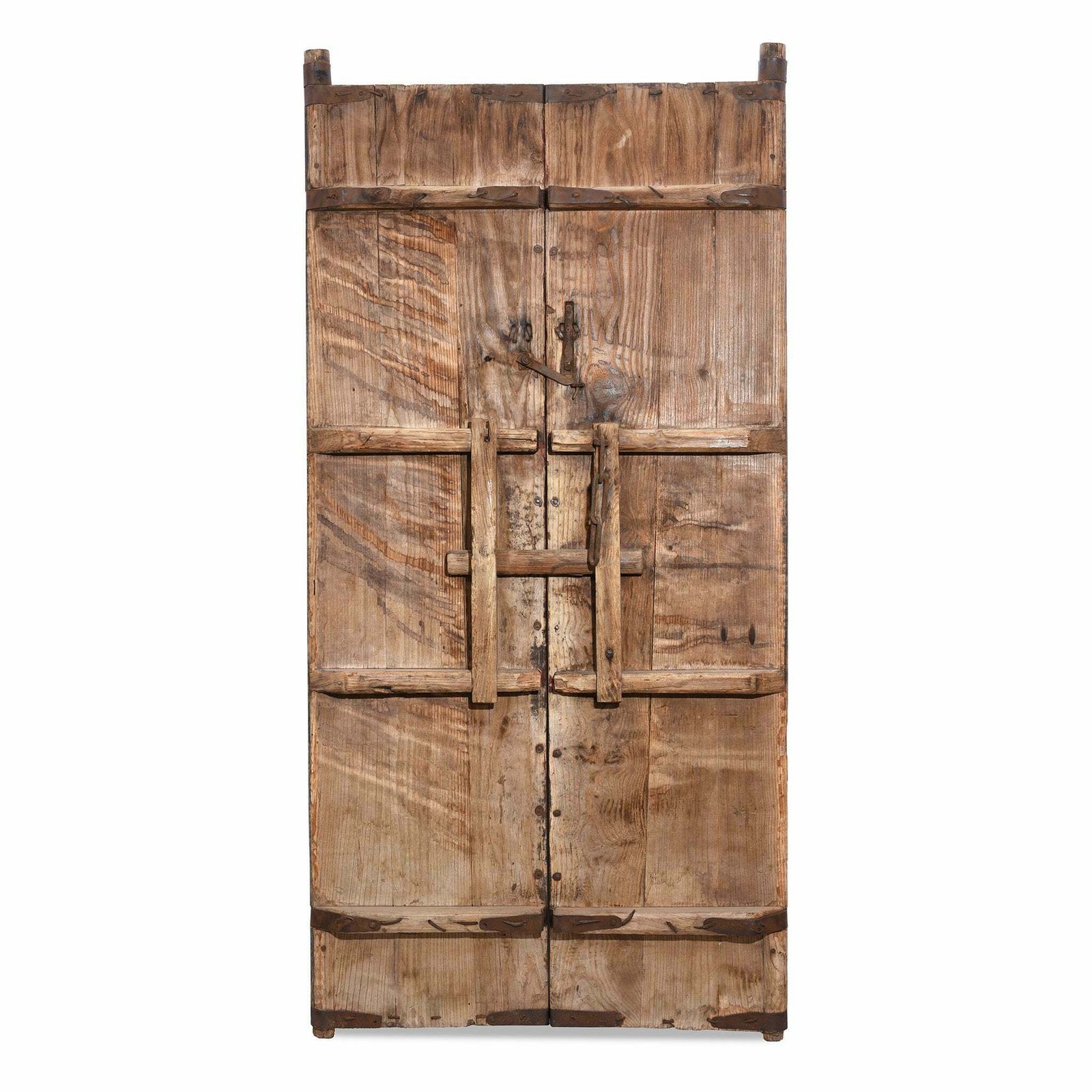 Iron Bound Elm Doors From Shanxi Province   19thc photo vinterior