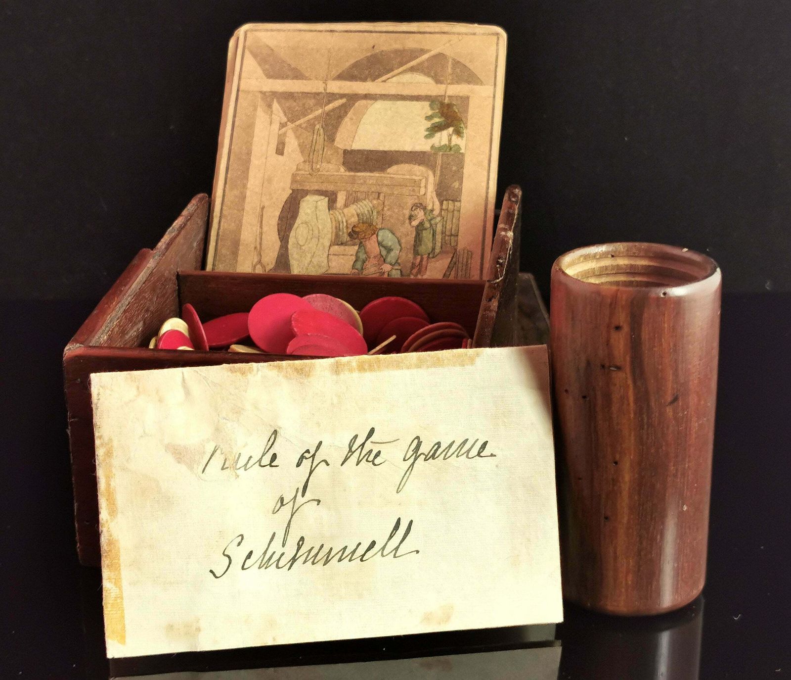 Rare Antique Regency Era Parlour Game, Schimmell Or Bell And Hammer photo furniture