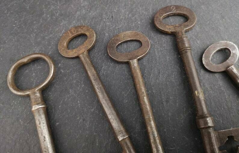 Antique Steel Keys, Victorian, Cabinet Of Curiosity photo for sale
