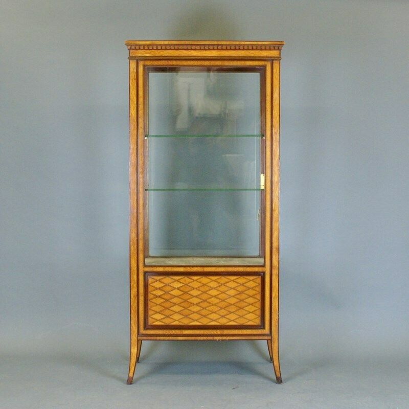 A Superb Satinwood Parquetry Display Cabinet photo 3575.0