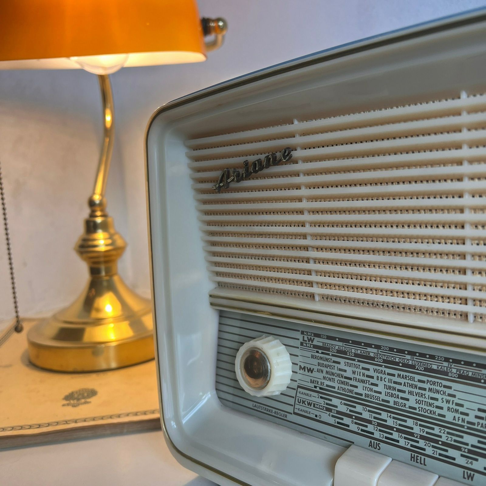 Vintage Radio Ariane 414 Imperial, Rundfunk Und Fernseh Upcycled photo vinterior