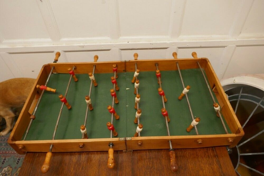 French Wooden Table Top Football Soccer Game photo furniture