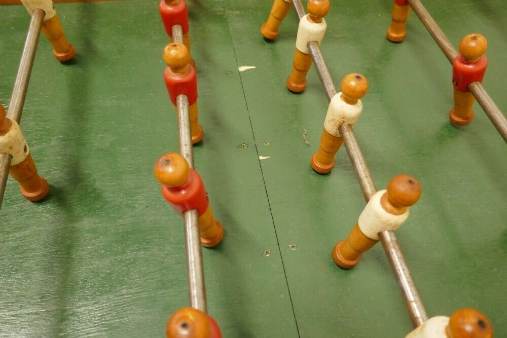 French Wooden Table Top Football Soccer Game photo 594.0