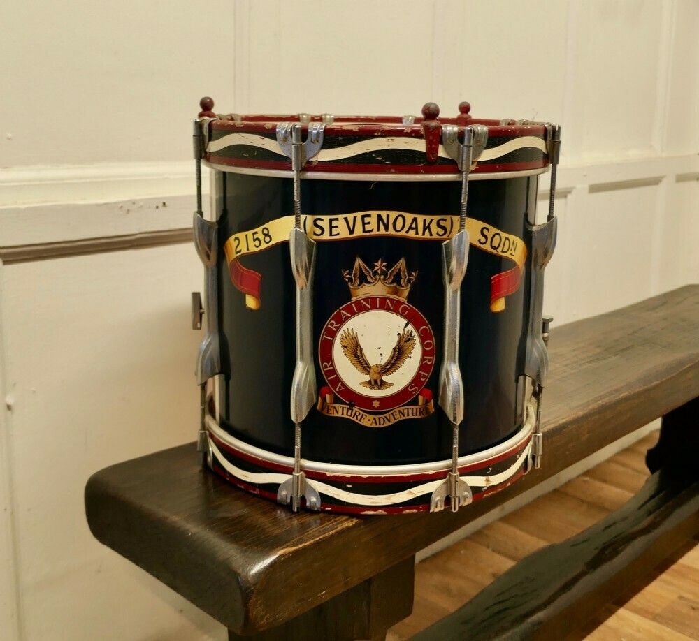 Handsome Military Snare Drum From Sevenoaks Air Training Corps