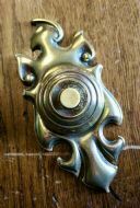 Superb Art Nouveau Brass Bell Push photo furniture
