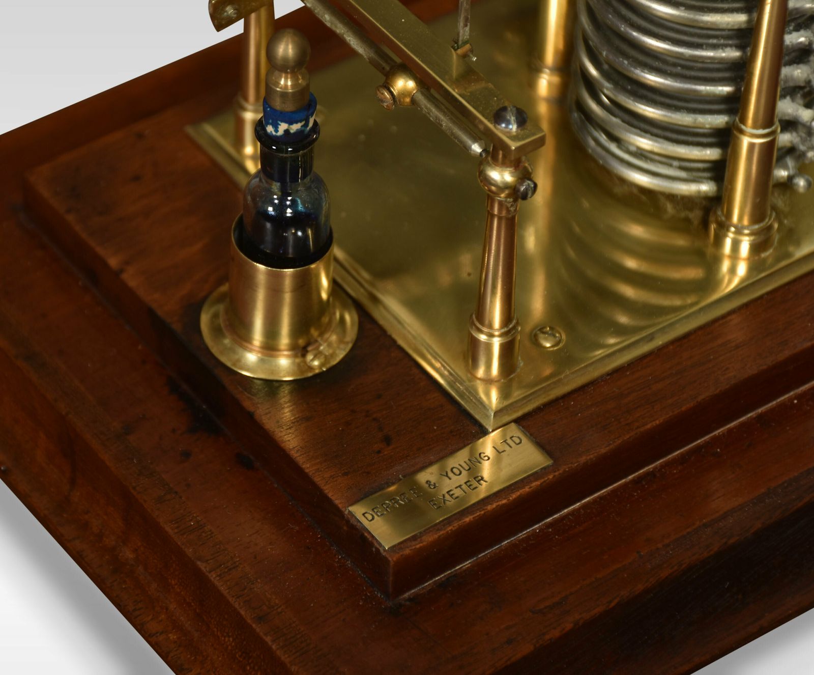 Walnut Cased Barograph By Depree And Young Ltd Exeter photo Home Decor