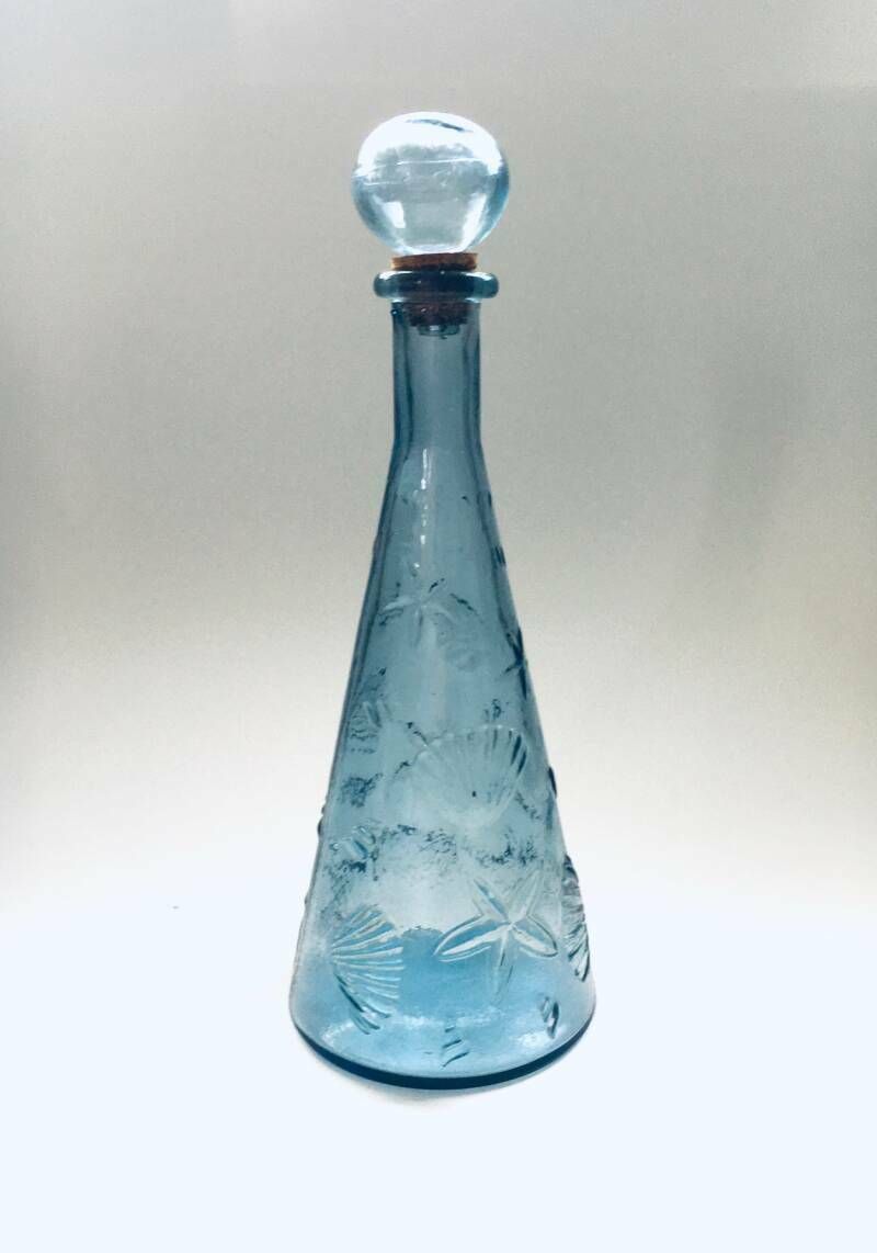 Vintage Empoli Glazen Schelp Karaf, Italië, Ca. Jaren 1960 photo furniture