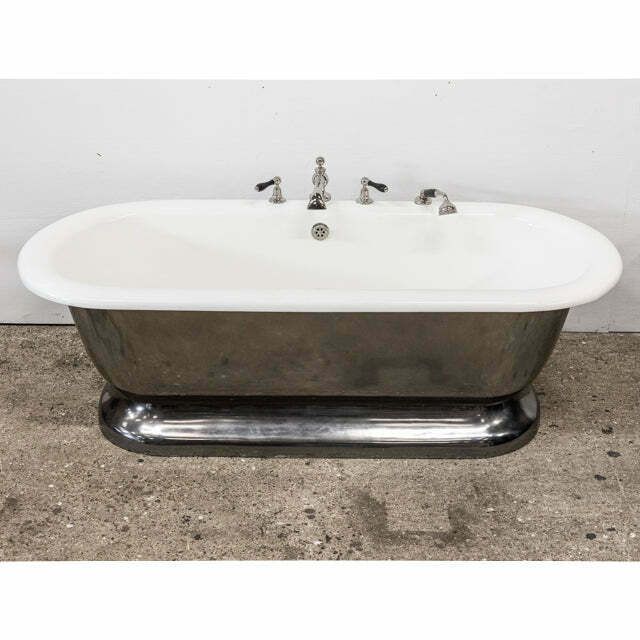 Reclaimed American Art Deco Style Polished Double Ended Bath photo Home Decor