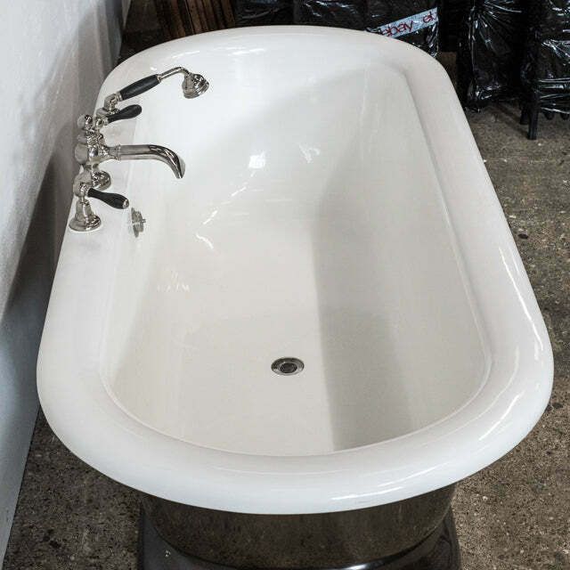 Reclaimed American Art Deco Style Polished Double Ended Bath photo buy