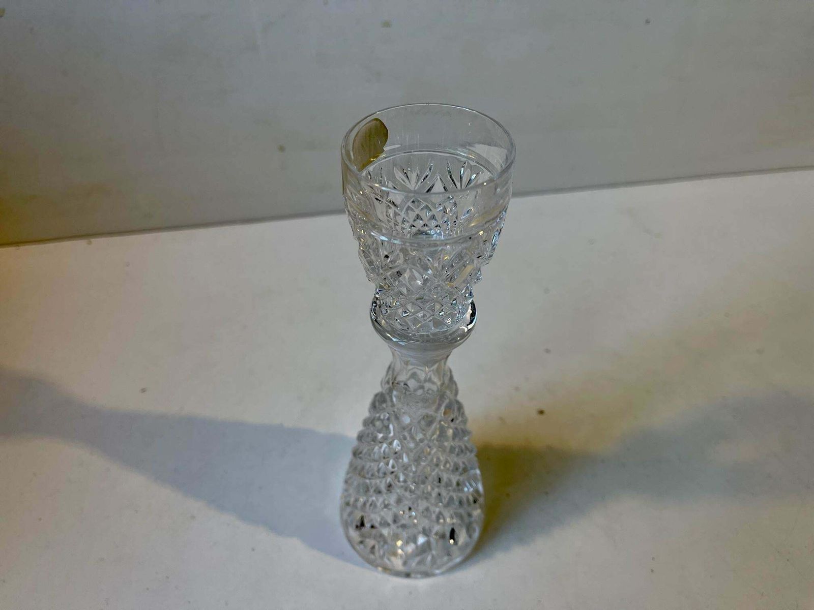 I Drink On My Own, Bohemian Cut Crystal Decanter, 1970s photo 291.0