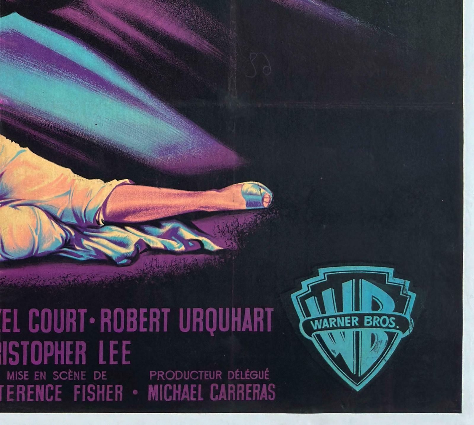 The Curse Of Frankenstein 1957 French Grande Film Movie Poster, Jean Mascii photo vintage