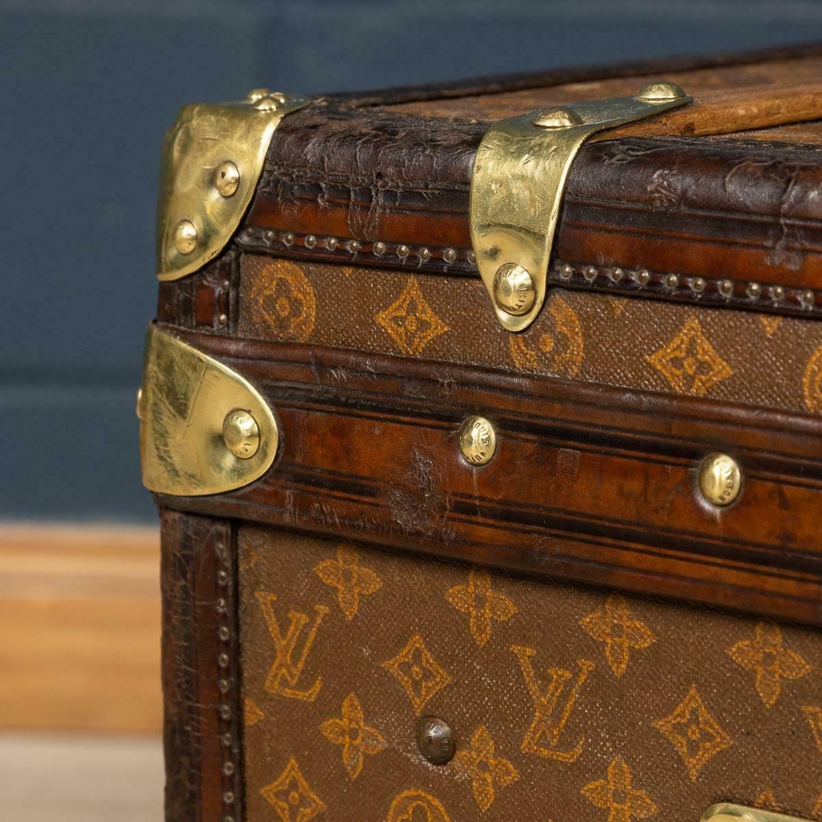 20th Century Louis Vuitton Trunk In Monogram Canvas, France, C.1900 photo Furniture