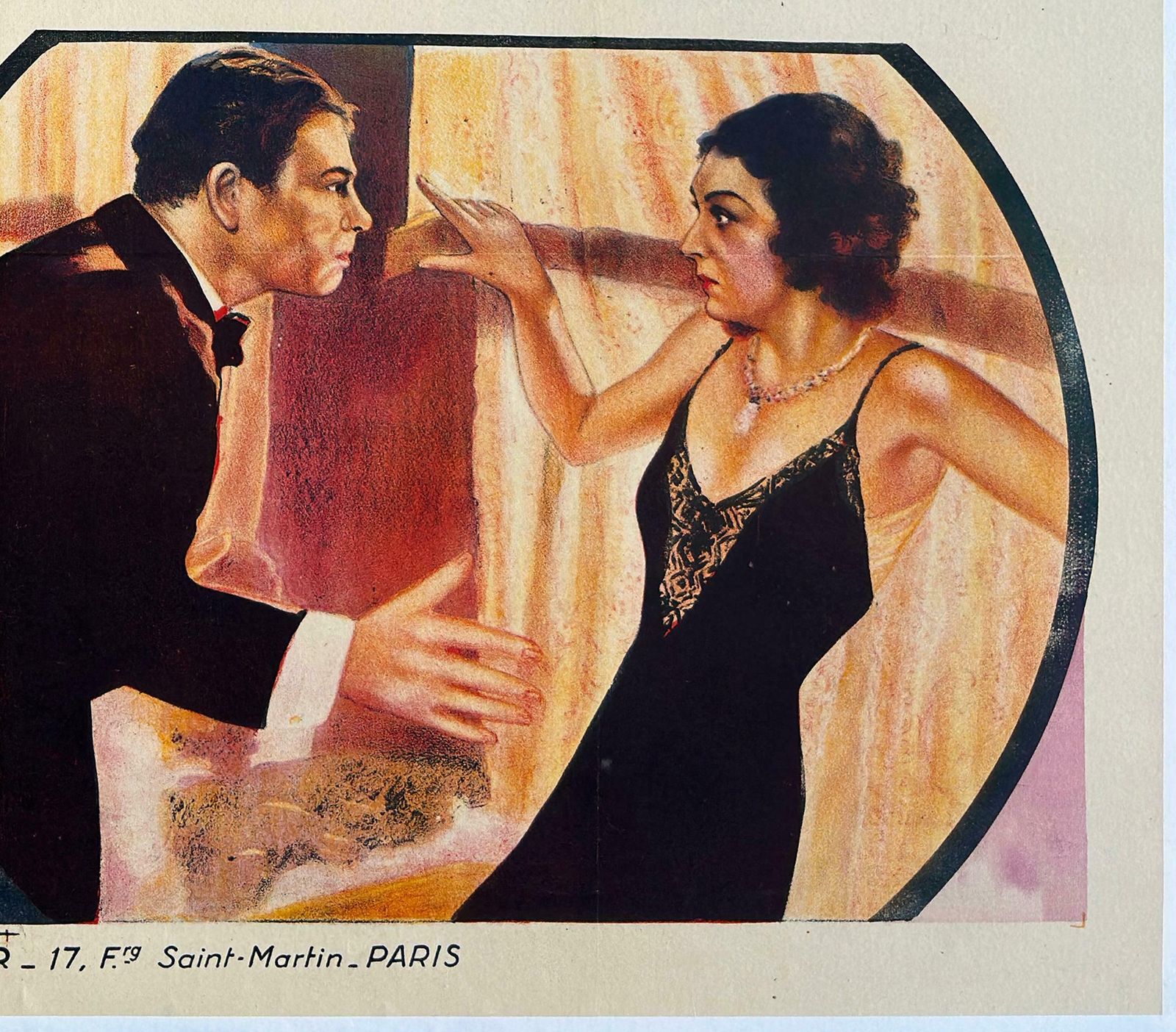 Scarface 1940's French Grande Film Movie Poster, Boris Grinsson photo vintage