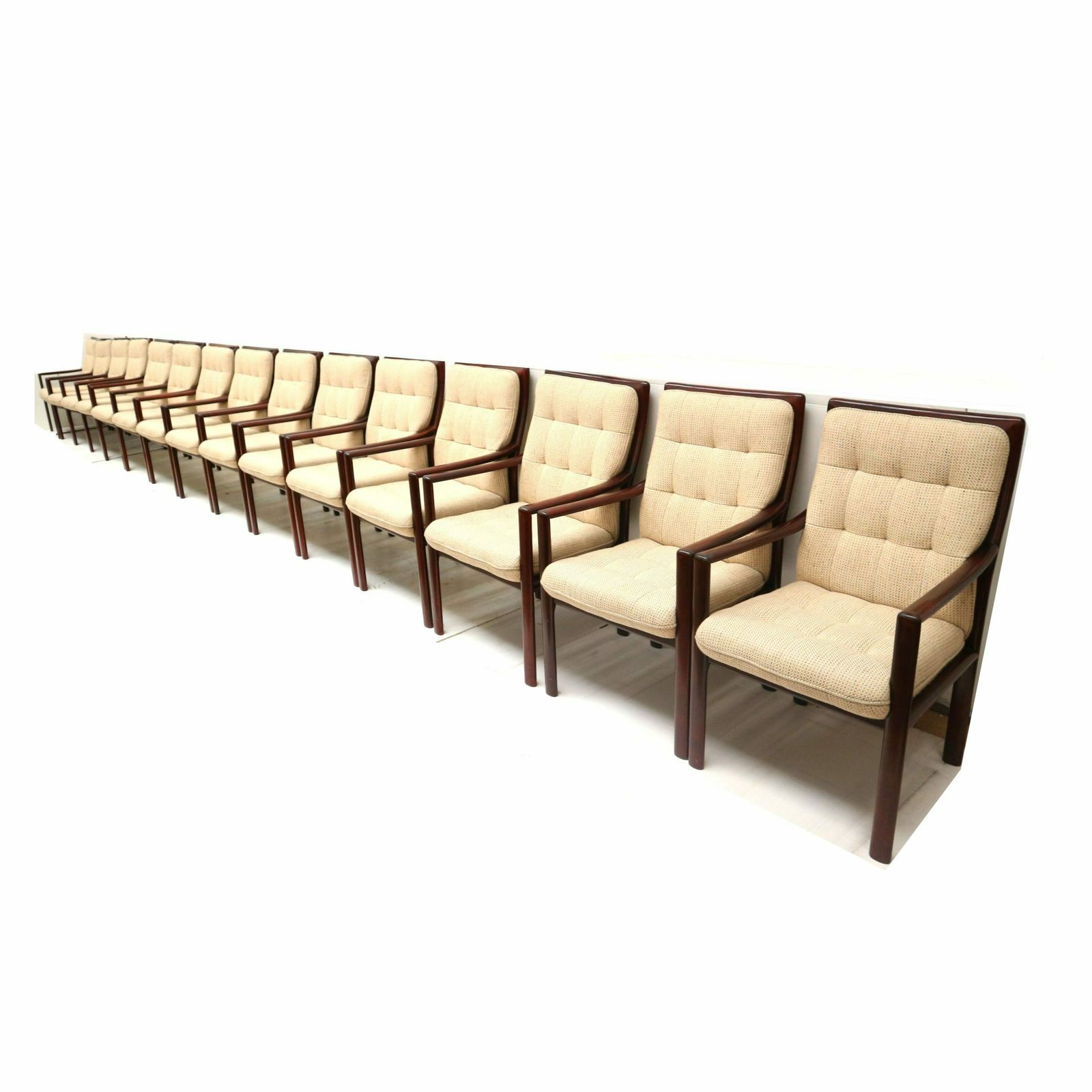 Unique Set Of 15 Vintage Armchairs From Lübke Made In The 1970s photo for sale