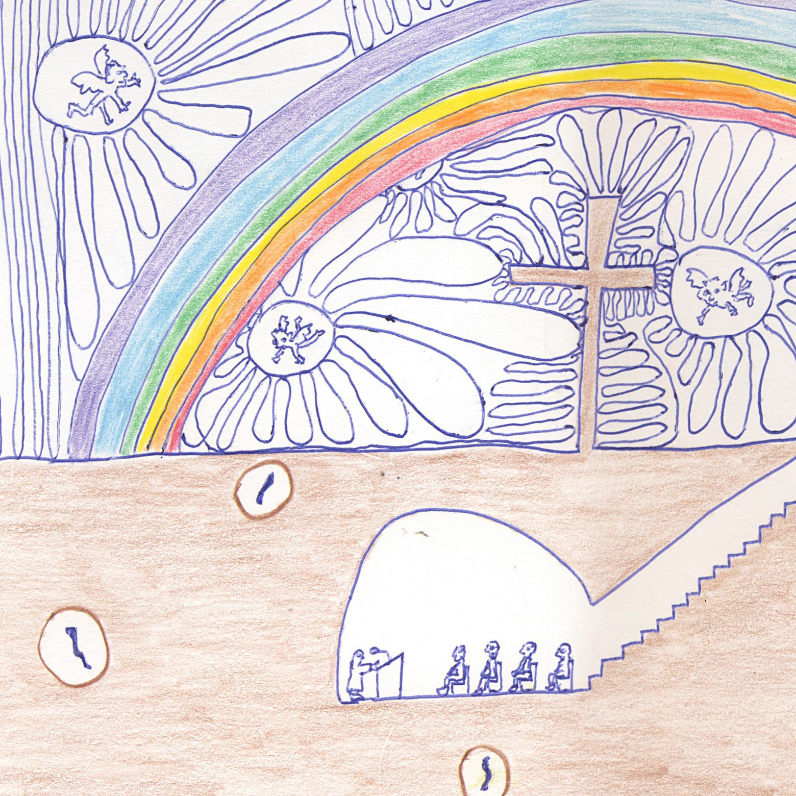 Original Contemporary Mixed Media Drawing: Bertold Stallmach, “Untitled (Secret Church) ”, 2009 photo for sale