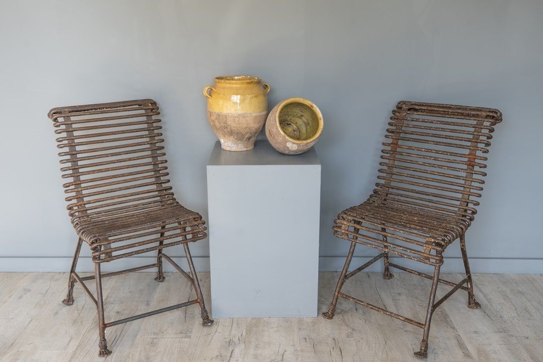 Yellow Glazed Antique French Confit Pot photo Home Decor