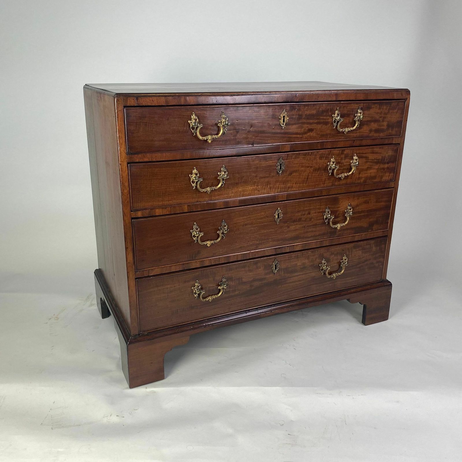 Small Chippendale Period Mahogany Chest Of Drawers