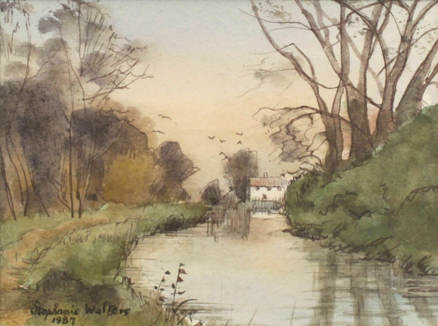 Watercolour By Stephanie Walters, Possibly A View Of Mendham Mill photo furniture