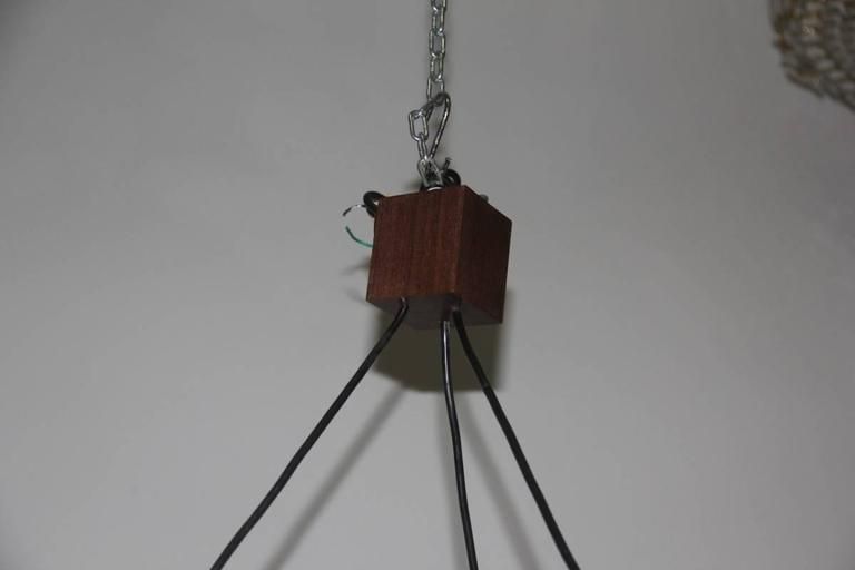 Midcentury Italian Chandelier, Harvey Guzzini, 1960s photo 1310.0