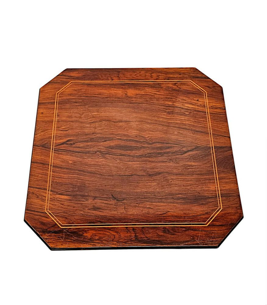 A Fabulous Edwardian Inlaid Occasional Or Lamp Table photo for sale