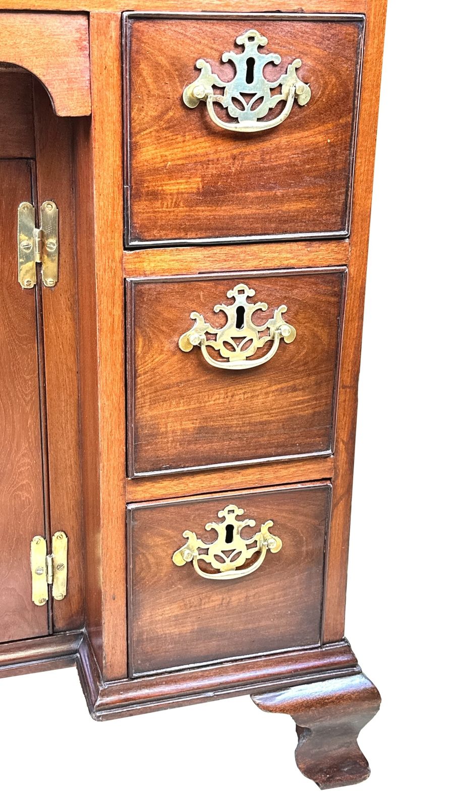 Georgian Mahogany Kneehole Desk (England, Circa 1770) photo for sale