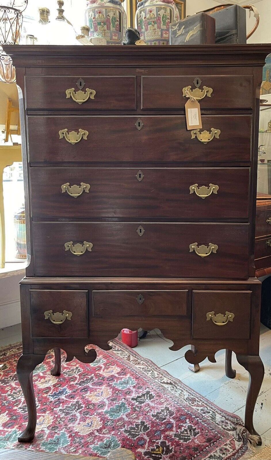 Georgian Chest Of Chest Of Drawers On Stand Circa 1820. photo for sale