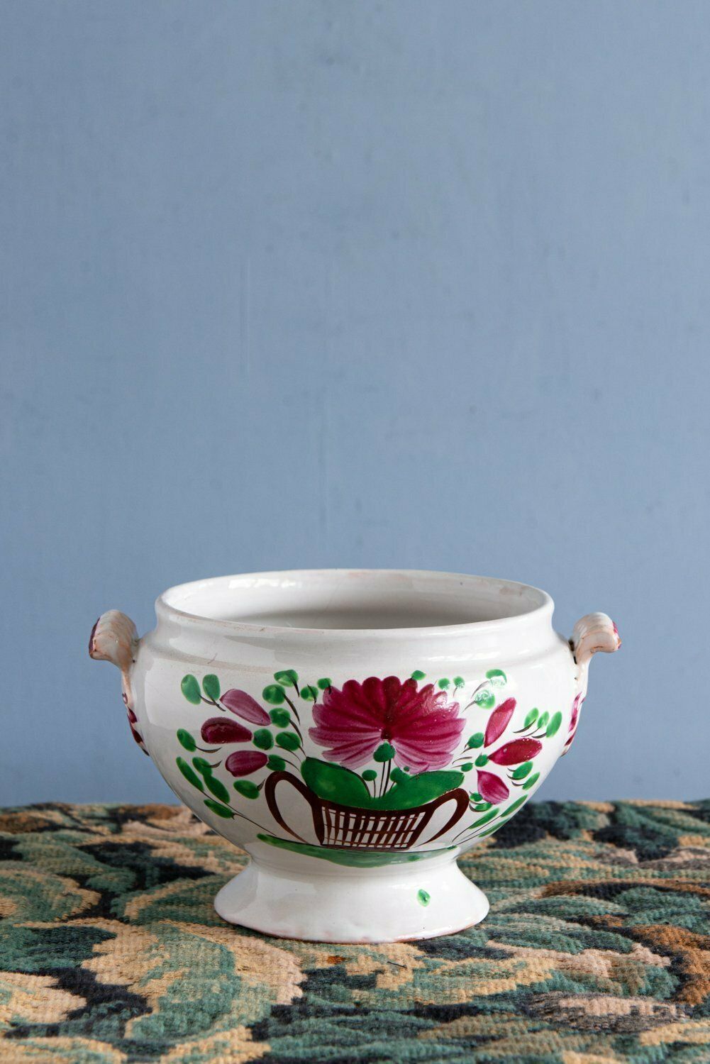 Les Islettes Faience, Basket Of Flowers Tureen, Early 19th Century photo buy