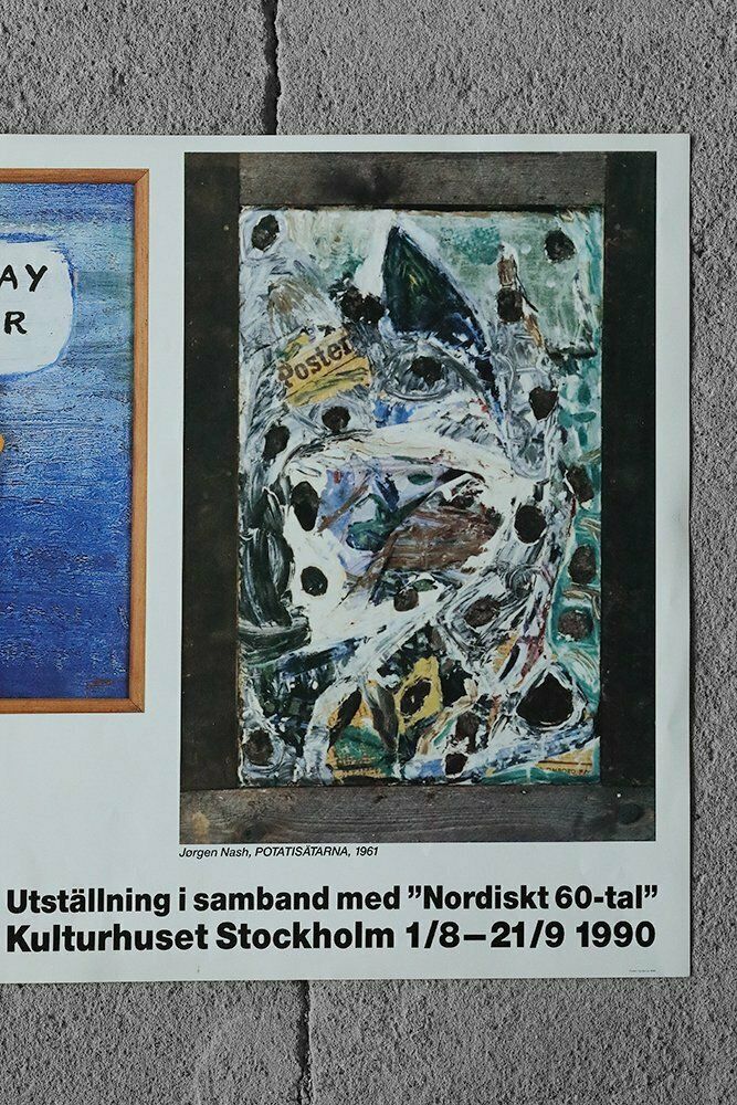 Nordiskt 60 Tal Kulturhuset Stockholm Exhibition Poster, 1990 photo for sale
