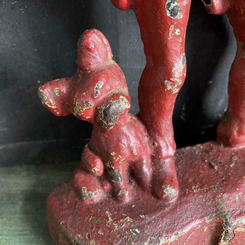 Pair Of Cast Iron Door Stops   Ally Sloper And Wife photo 250.0