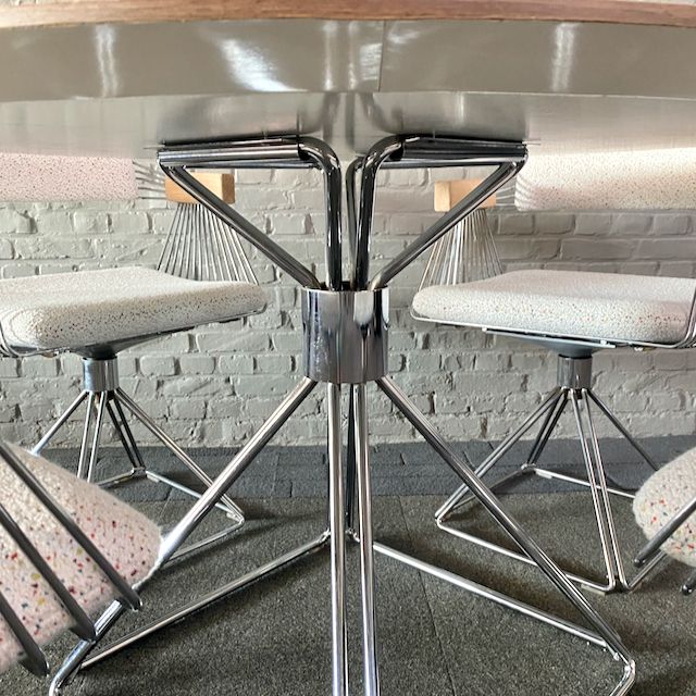 photo furniture "Delta" Dining Room Set By Rudi Verelst For Novalux   Aristide Upholstery