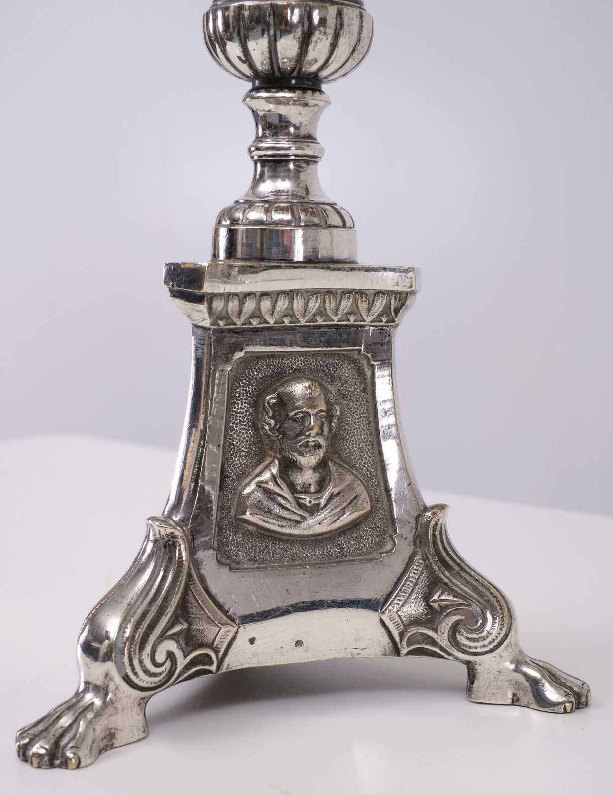 Antique Silver Plated France Church Candle Sticks 1850s photo Home Decor