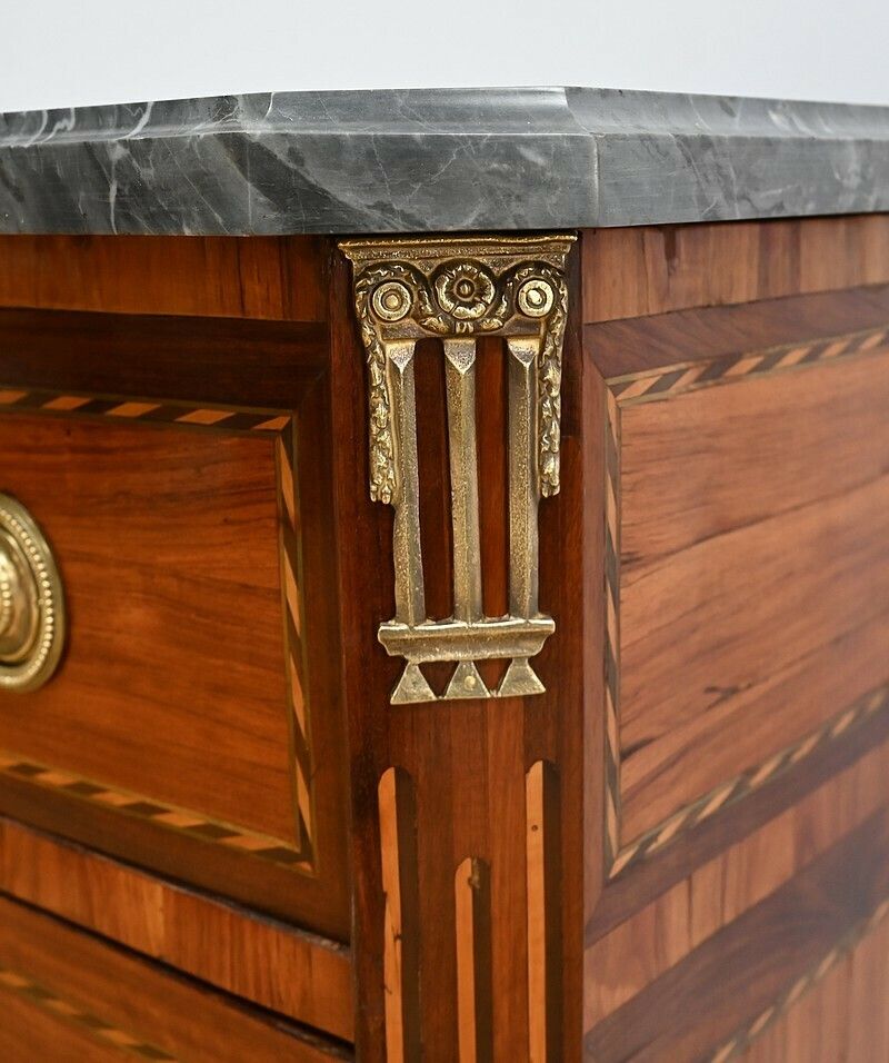 photo for sale Important Louis XVI – 18th Century Writing Chest Of Drawers