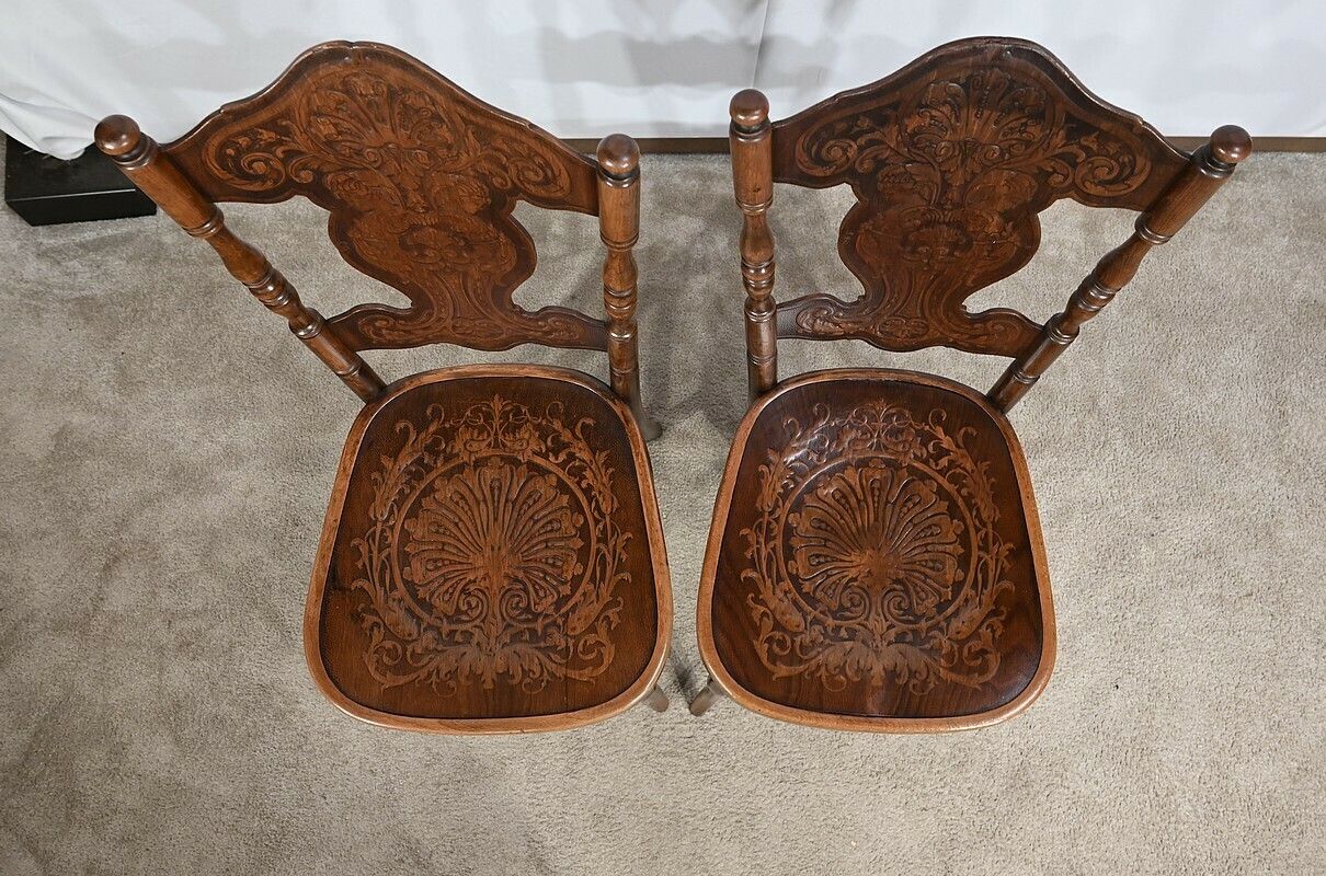 Pair Of Chairs N°67 By Jacob & Josef Kohn – 1900 photo vinterior
