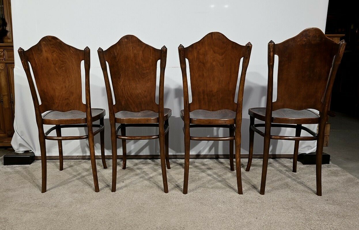 Suite Of Four Chairs N°67 By Jacob & Josef Kohn – 1900 photo vinterior