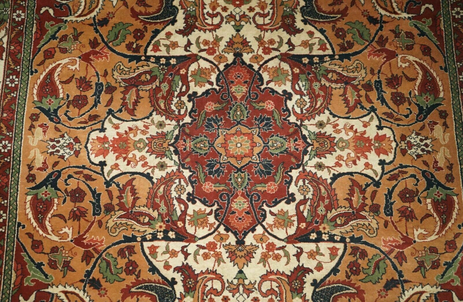 Textiles 307cm X 181cm Liberty's Vintage Silk Road 100% Wool Pile Hand Made Chinese Rug photo