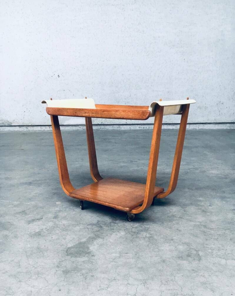 Furniture 1950's "Rolo" Pb31 Tea Trolley By Cees Braakman For Pastoe photo