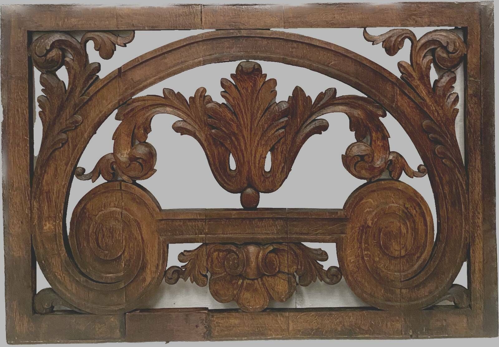 Decorative Panel In Carved Oak Wood 19th Century photo buy
